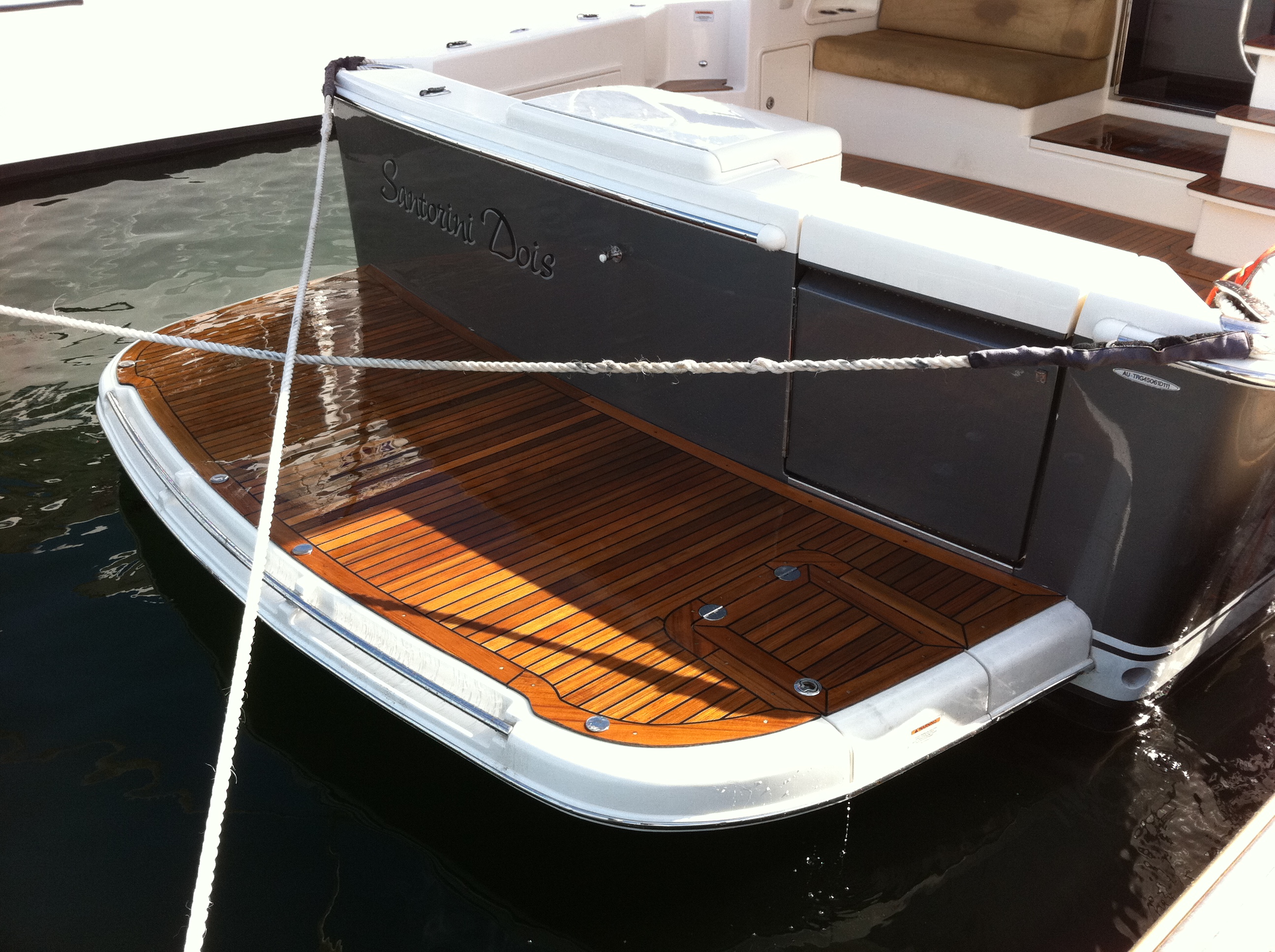 Teak Marlin board after True North Marine