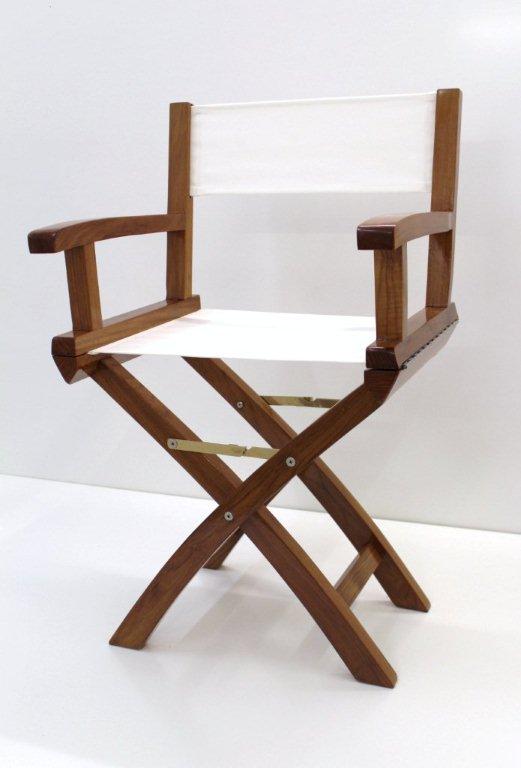 Teak Boat Folding Chair high gloss True North Marine